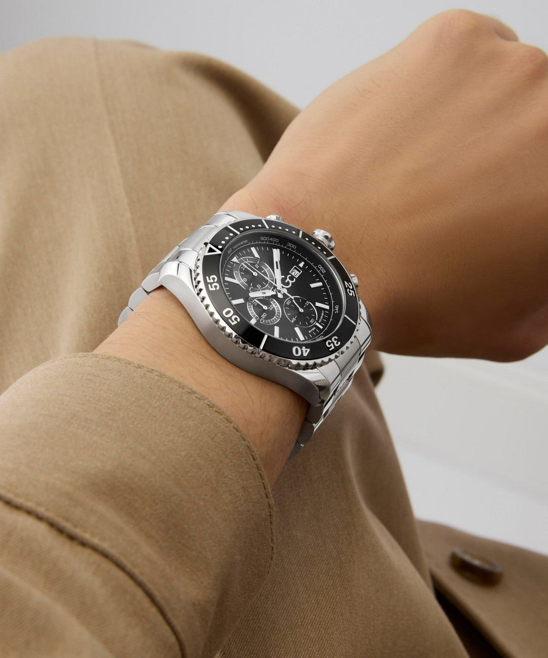 GC Sportchic Mens Silver Tone Watch Z51009G2