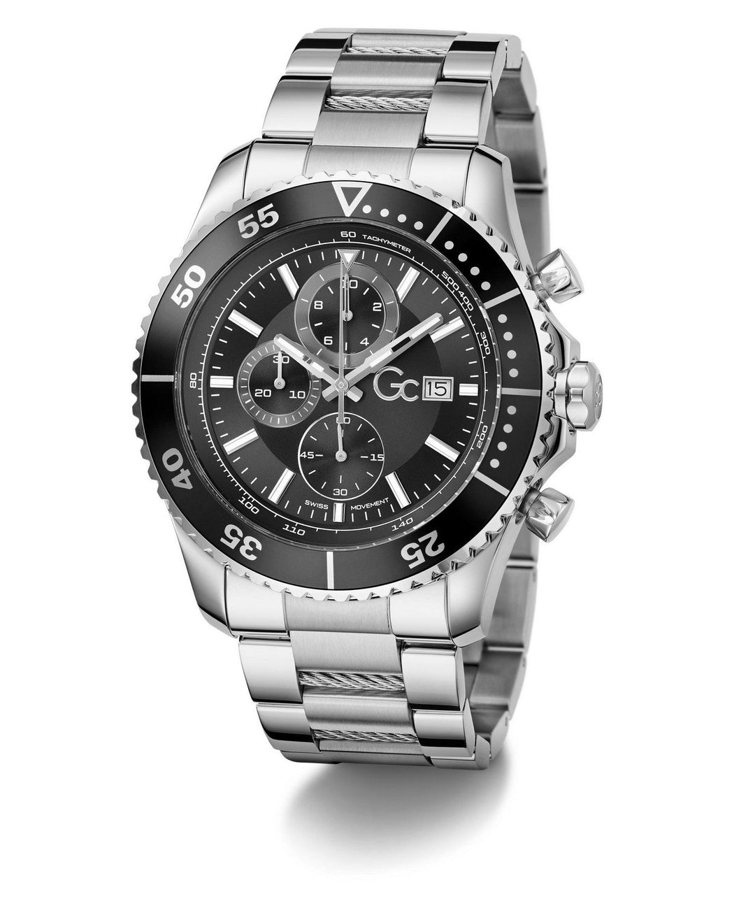 GC Sportchic Mens Silver Tone Watch Z51009G2