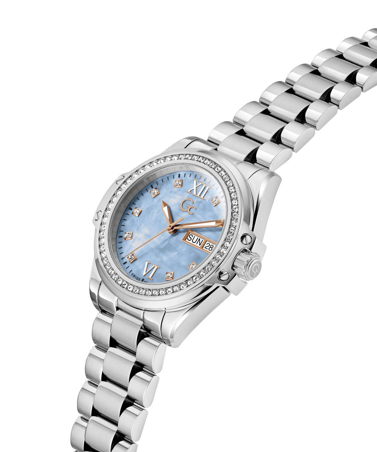 GC Sportchic Womens Silver Tone Watch Z53003L7