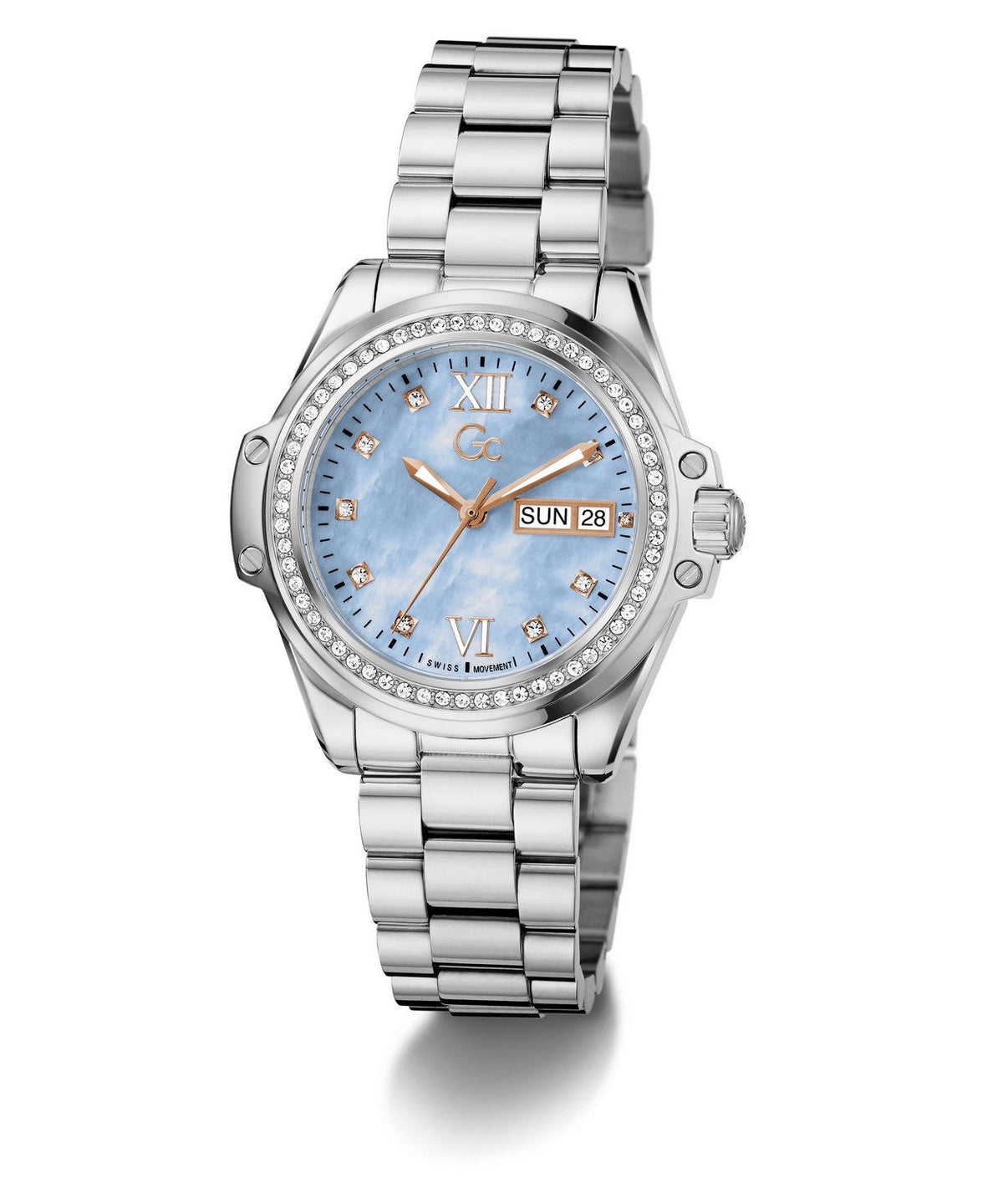 GC Sportchic Womens Silver Tone Watch Z53003L7