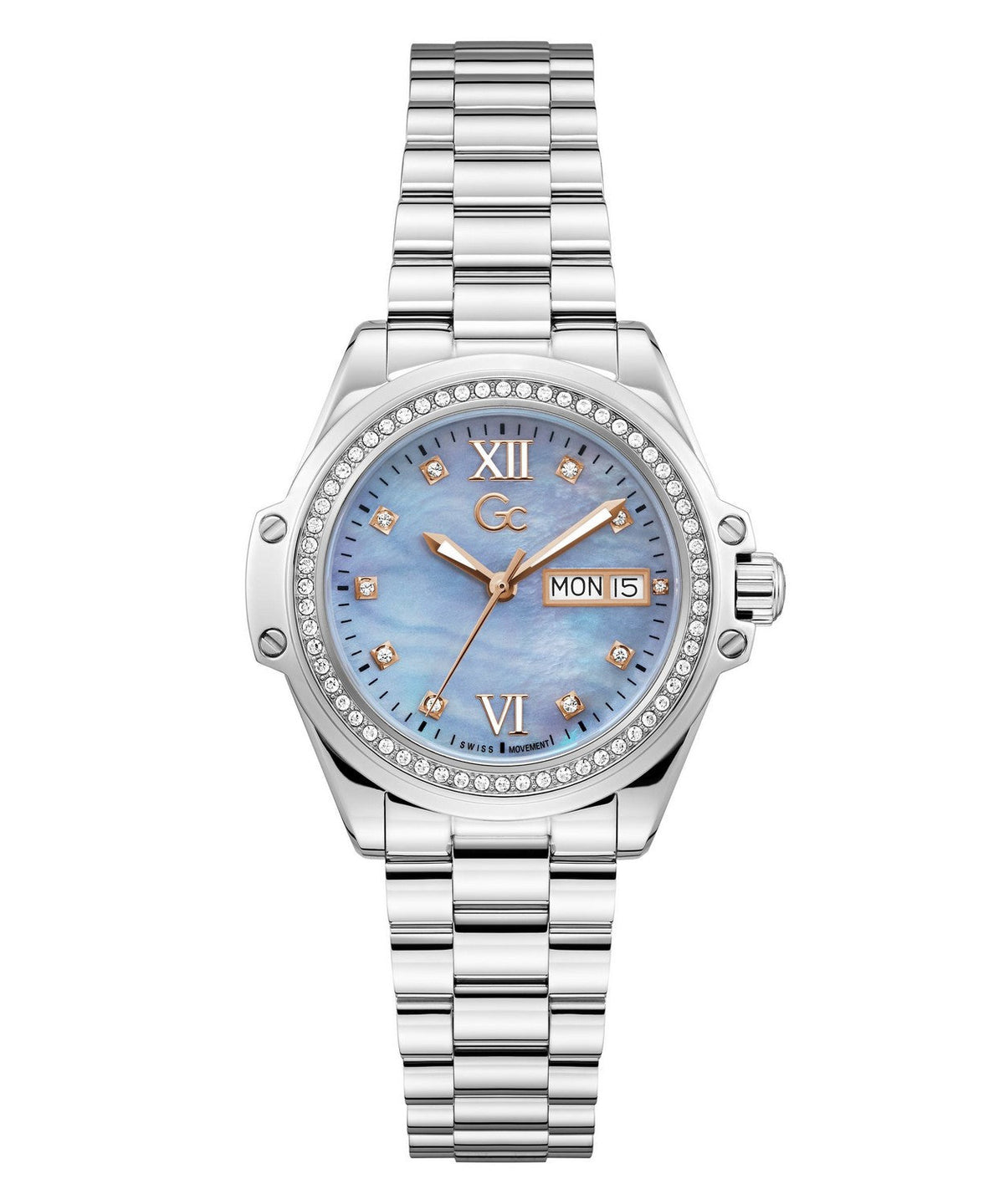 GC Sportchic Womens Silver Tone Watch Z53003L7