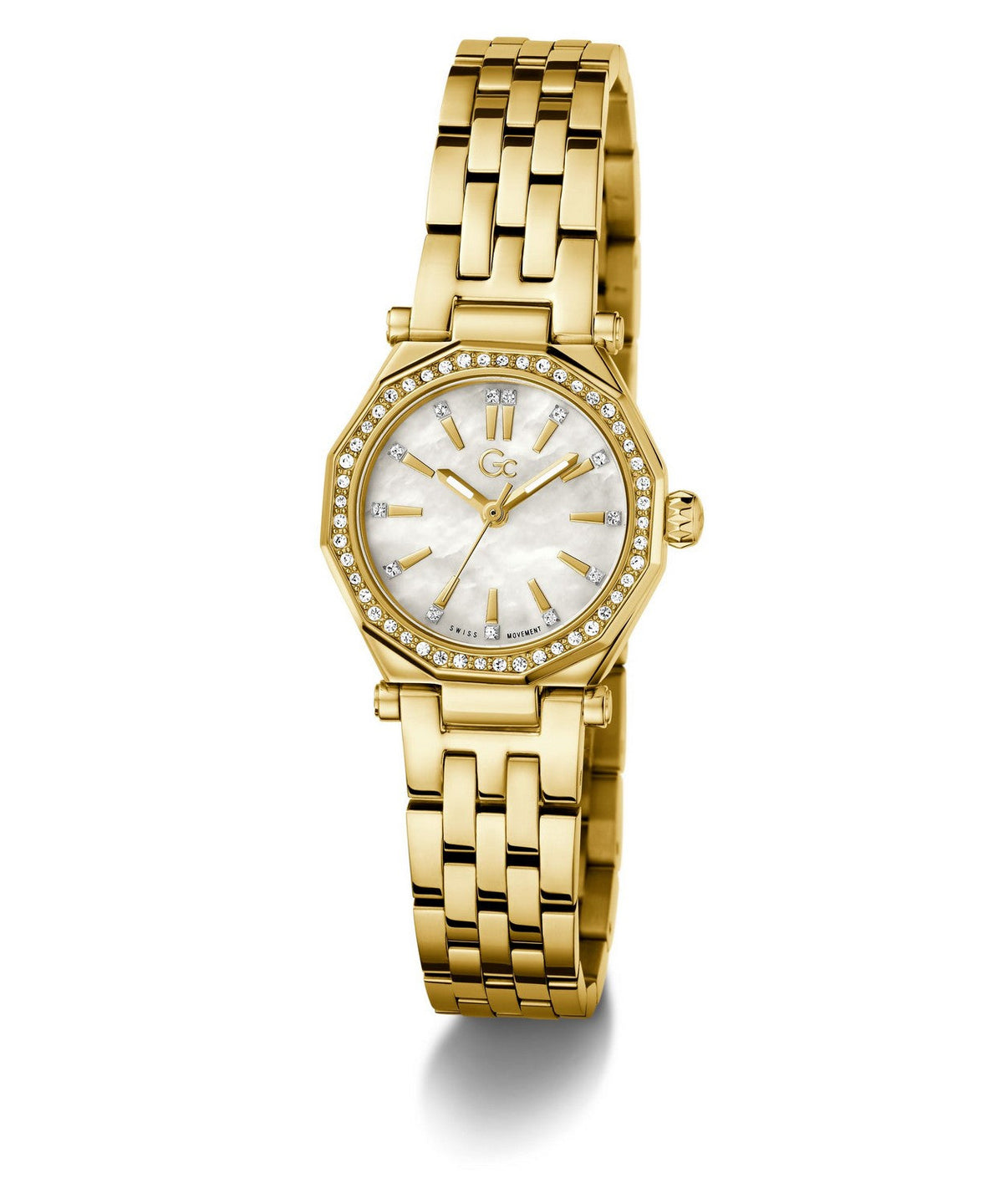 GC Dress Womens Yellow Gold Tone Watch Z54005L9
