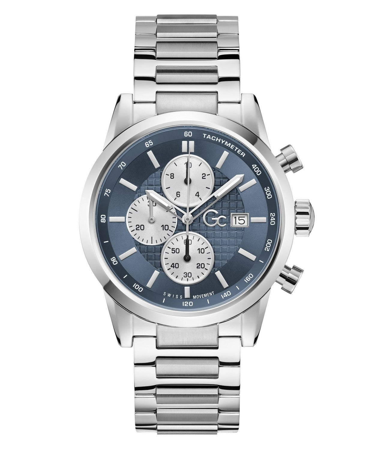 GC Dress Mens Silver Tone Watch Z61005G7