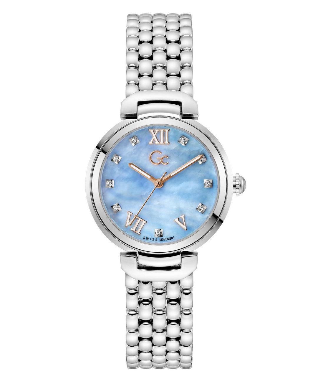 GC Dress Womens Silver Tone Watch Z64003L3