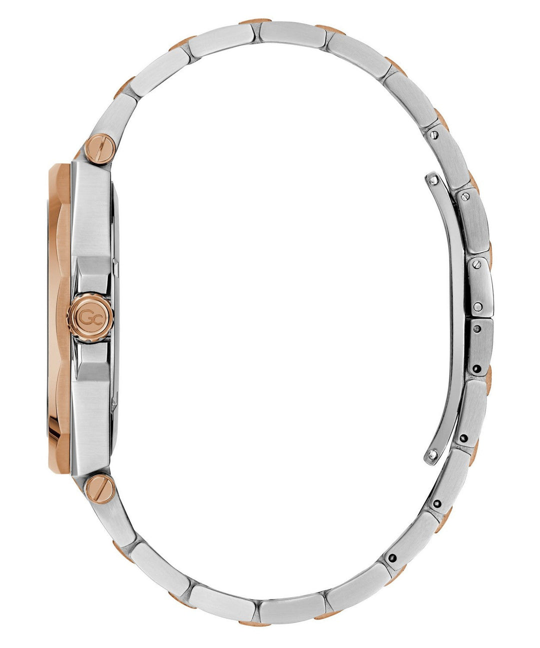 GC Dress Mens Silver & Rose Gold Tone Watch Z67002G2