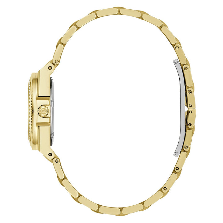 Gc Womens IdolChic Mini Green Mother of Pearl Dial Gold-Tone Stainless Steel Bracelet Watch Z92002L9