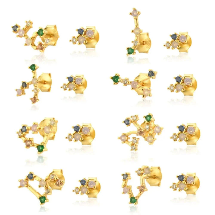 Birth Constellation Stud Earrings