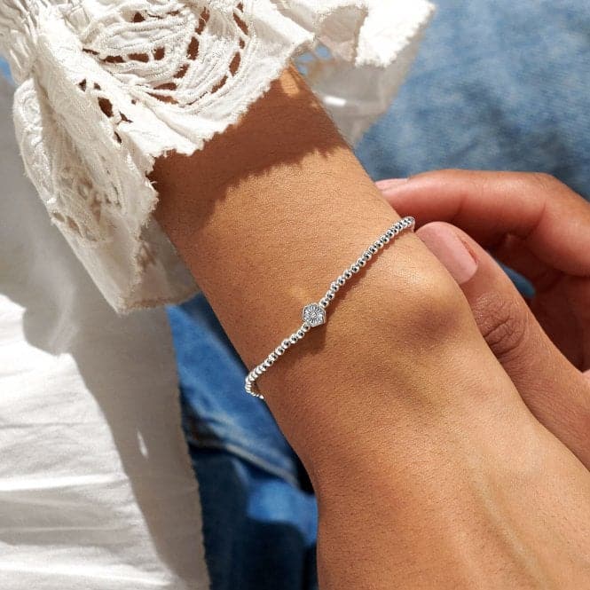 A Beautiful Day Starts A Beautiful Mindset Silver 17.5cm Bracelet 6781Joma Jewellery6781