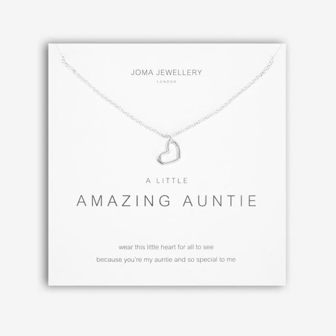 A Little Amazing Auntie Silver 46cm + 5cm Extender Necklace 5278Joma Jewellery5278