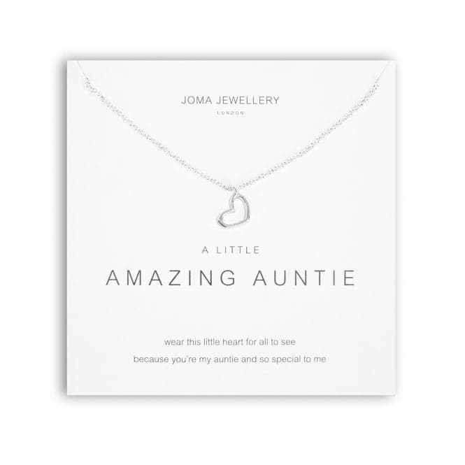 A Little Amazing Auntie Silver 46cm + 5cm Extender Necklace 5278Joma Jewellery5278