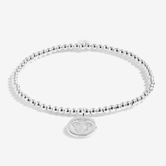 A Little Baby On The Way! Silver 17.5cm Stretch Bracelet 5221Joma Jewellery5221