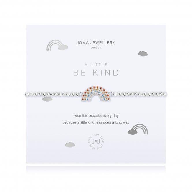 A Little Be Kind Silver 17.5cm Stretch Bracelet 4361Joma Jewellery4361