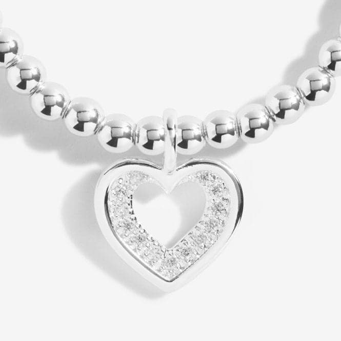 A Little Be Your Own Kind Of Beautiful Silver 17.5cm Stretch Bracelet 5225Joma Jewellery5225