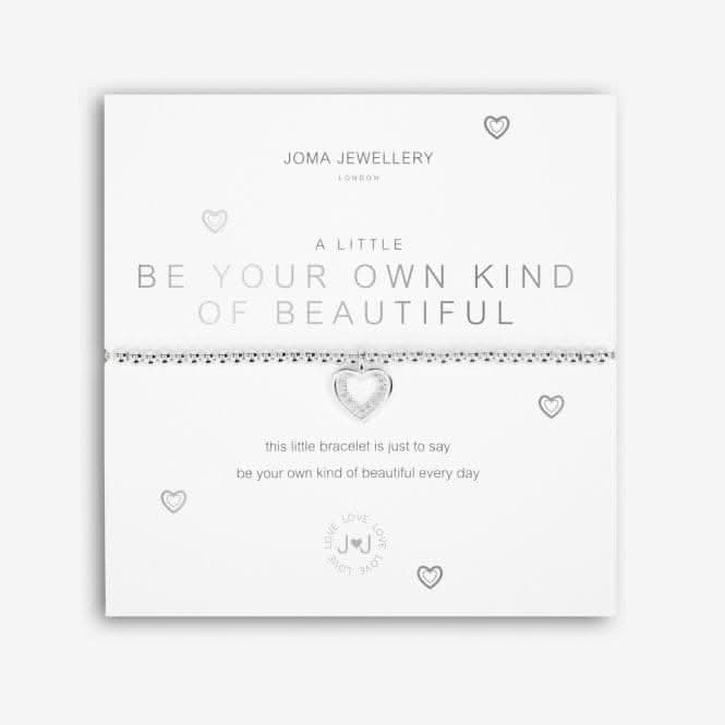 A Little Be Your Own Kind Of Beautiful Silver 17.5cm Stretch Bracelet 5225Joma Jewellery5225