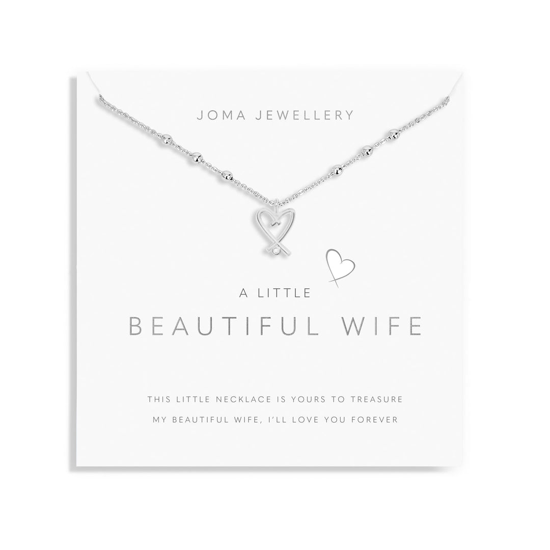 A Little Beautiful Wife Silver Plated Necklace 8687Joma Jewellery8687