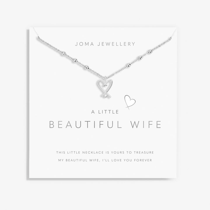 A Little Beautiful Wife Silver Plated Necklace 8687Joma Jewellery8687