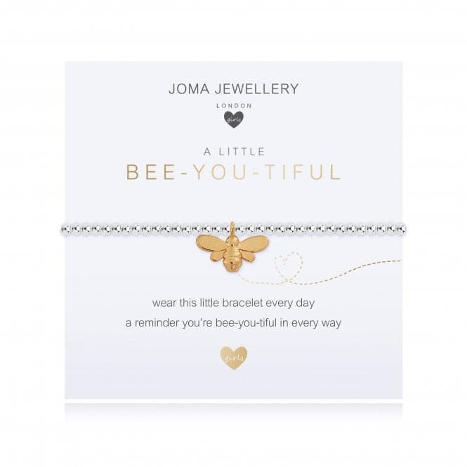 A Little Bee You Tiful Silver 15.5cm Stretch Bracelet C483Joma JewelleryC483