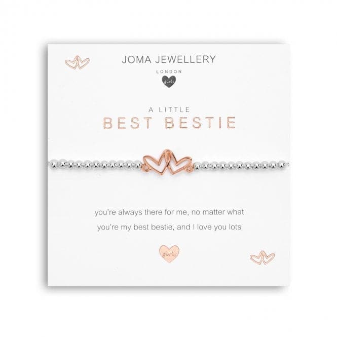 A Little Best Bestie Silver 15.5cm Stretch Bracelet C558Joma JewelleryC558