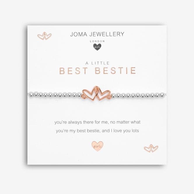 A Little Best Bestie Silver 15.5cm Stretch Bracelet C558Joma JewelleryC558