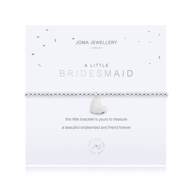 A Little Bridesmaid Silver 17.5cm Stretch Bracelet 3619Joma Jewellery3619
