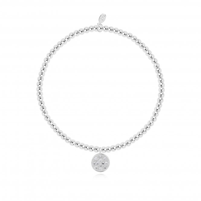 A Little Choose To Shine Silver 17.5cm Stretch Bracelet 4353Joma Jewellery4353