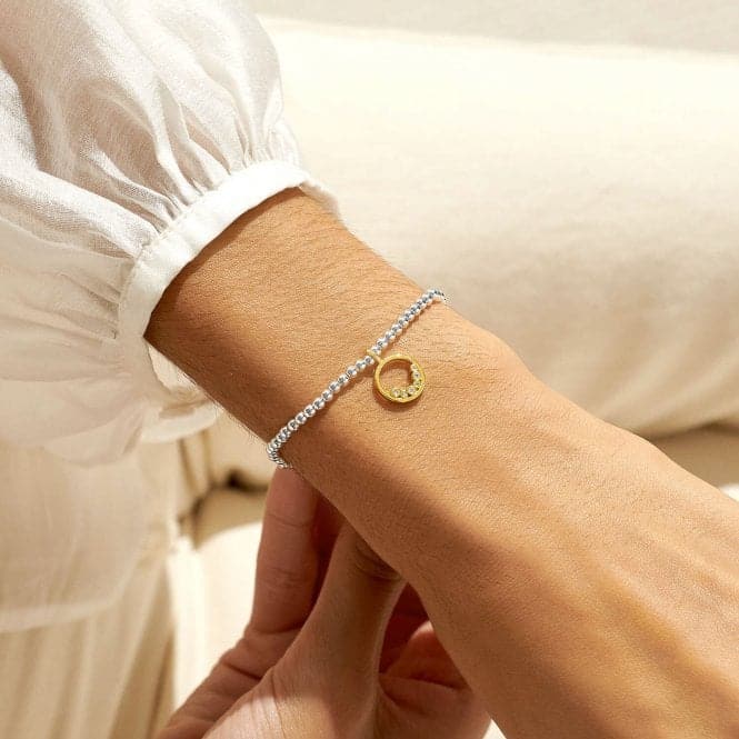 A Little Courage Silver Gold Plated 17.5cm Stretch Bracelet 7000Joma Jewellery7000