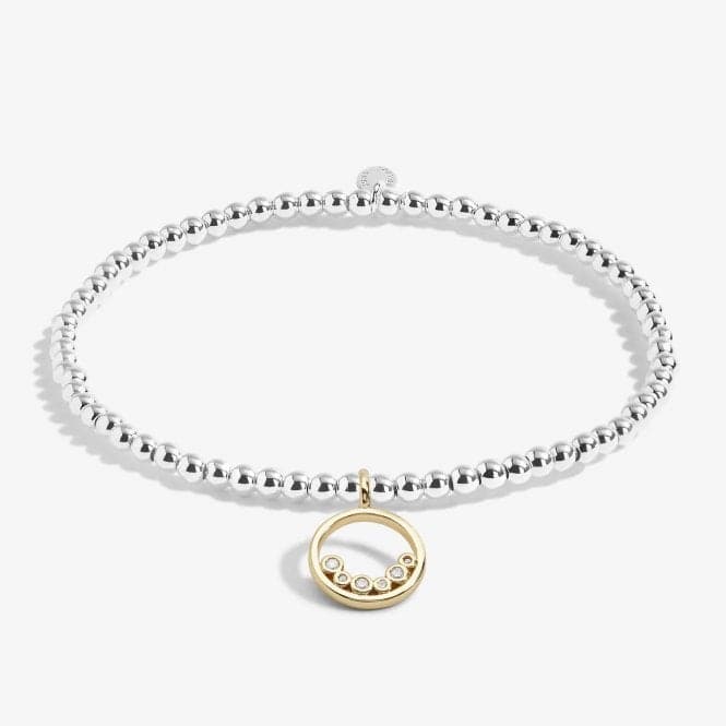 A Little Courage Silver Gold Plated 17.5cm Stretch Bracelet 7000Joma Jewellery7000