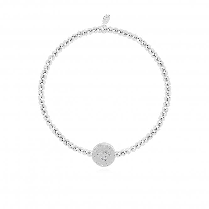 A Little Dog Mum Silver 17.5cm Stretch Bracelet 4305Joma Jewellery4305