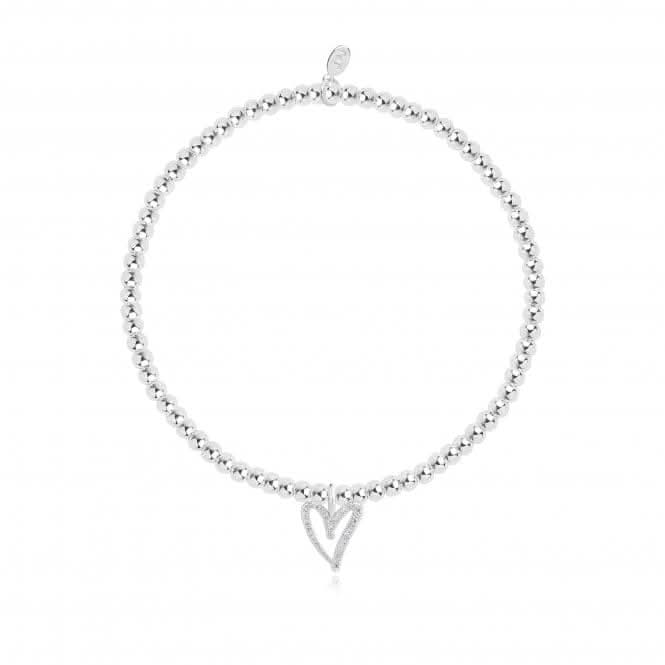 A Little Enjoy The Little Things Silver 17.5cm Stretch Bracelet 4347Joma Jewellery4347