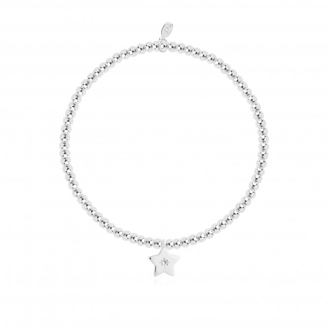 A Little Fabulous Friend Silver 17.5cm Stretch Bracelet 4386Joma Jewellery4386