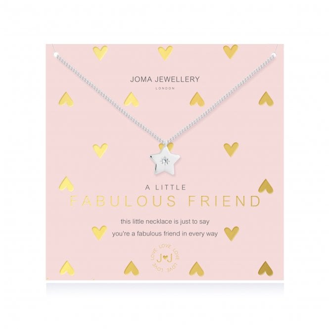 A Little Fabulous Friend Silver 46cm + 5cm Extender Necklace 4387Joma Jewellery4387