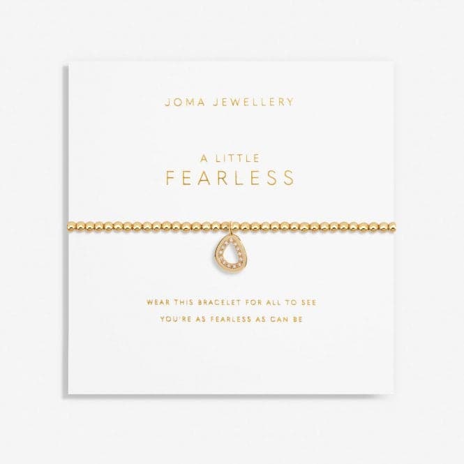 A Little Fearless Gold Plated 17.5cm Stretch Bracelet 6983Joma Jewellery6983