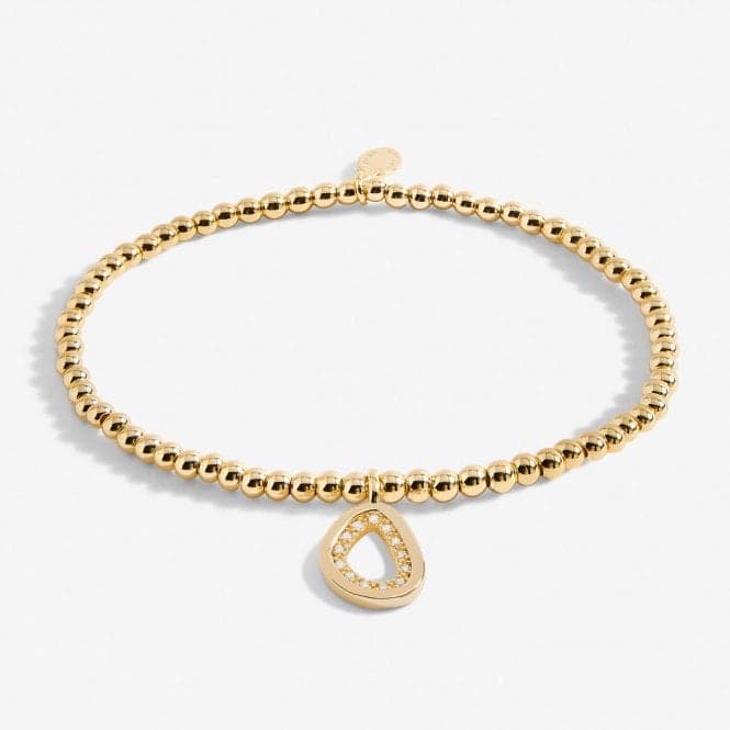 A Little Fearless Gold Plated 17.5cm Stretch Bracelet 6983Joma Jewellery6983