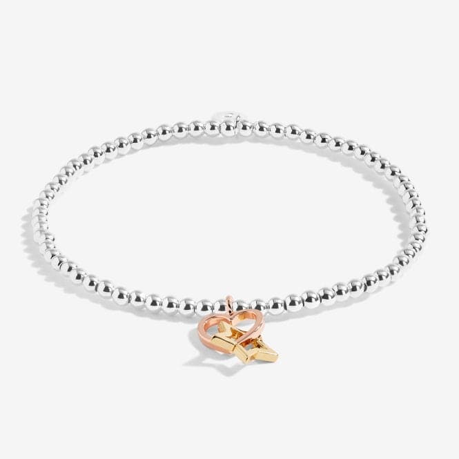 A Little Girl Power Silver 17.5cm Stretch Bracelet 5215Joma Jewellery5215