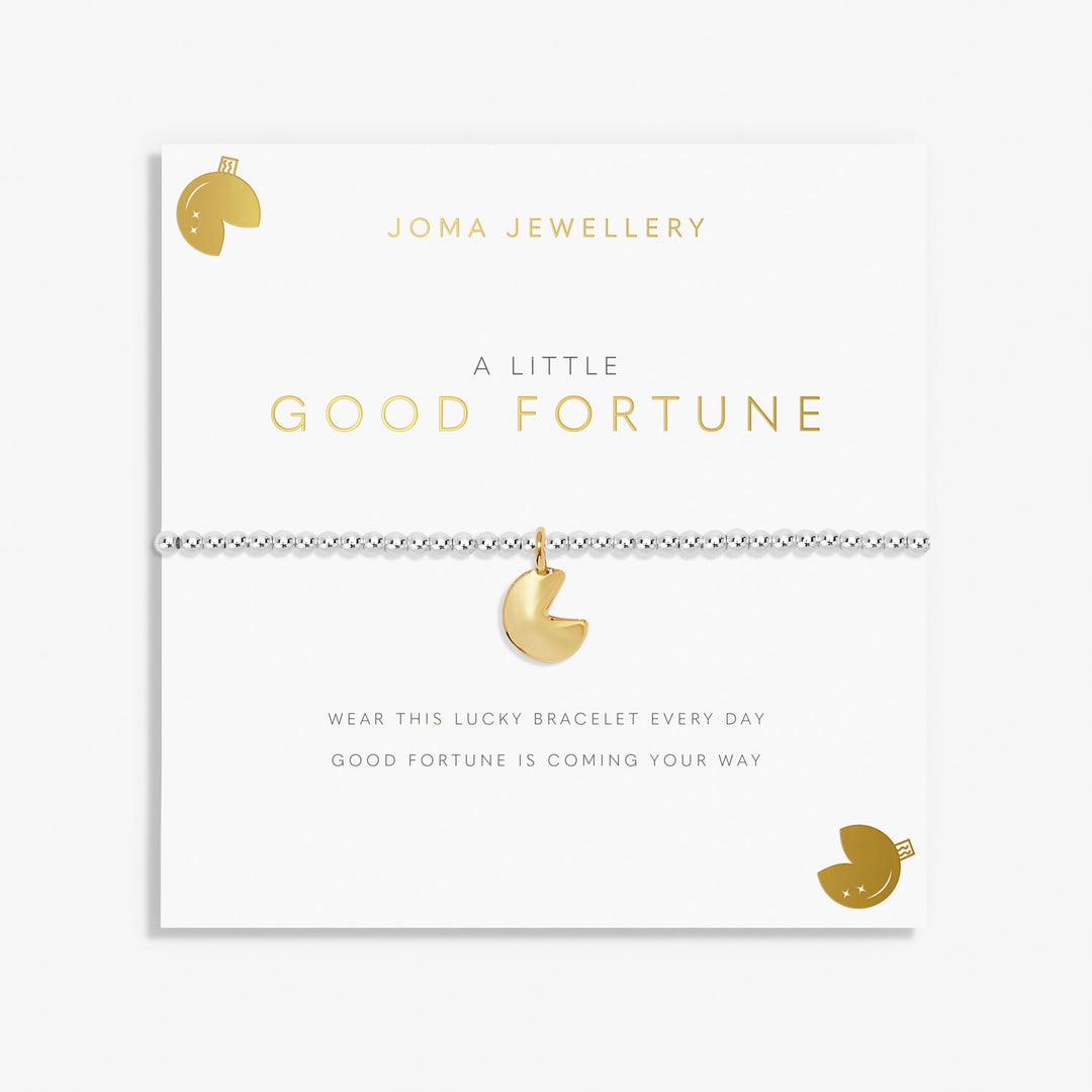 A Little Good Fortune Silver Gold Plated Bracelet 7396Joma Jewellery7396