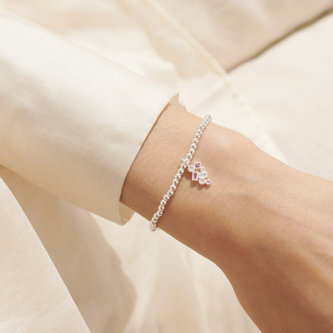 A Little Happiest of Birthdays Silver Plated Bracelet 8149Joma Jewellery8149