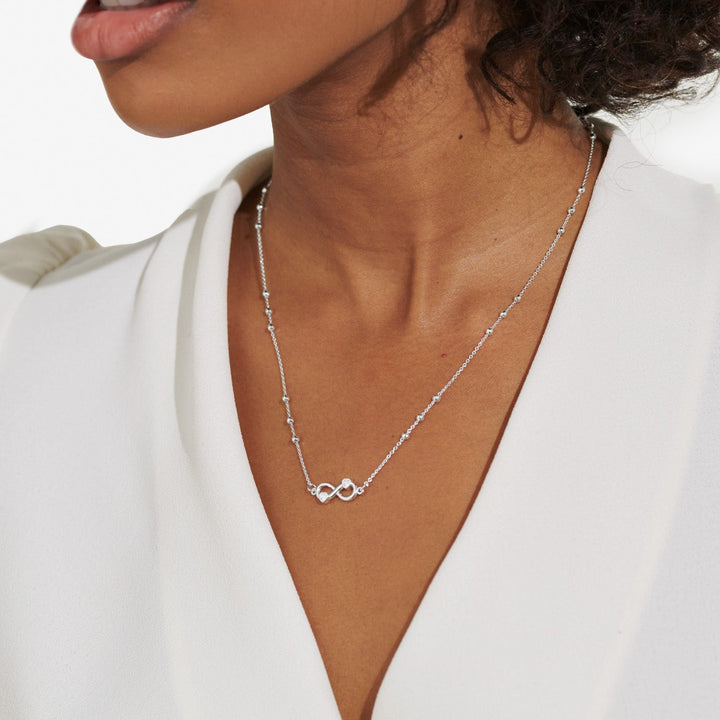 A Little Happiest With You Silver Plated Necklace 8692Joma Jewellery8692