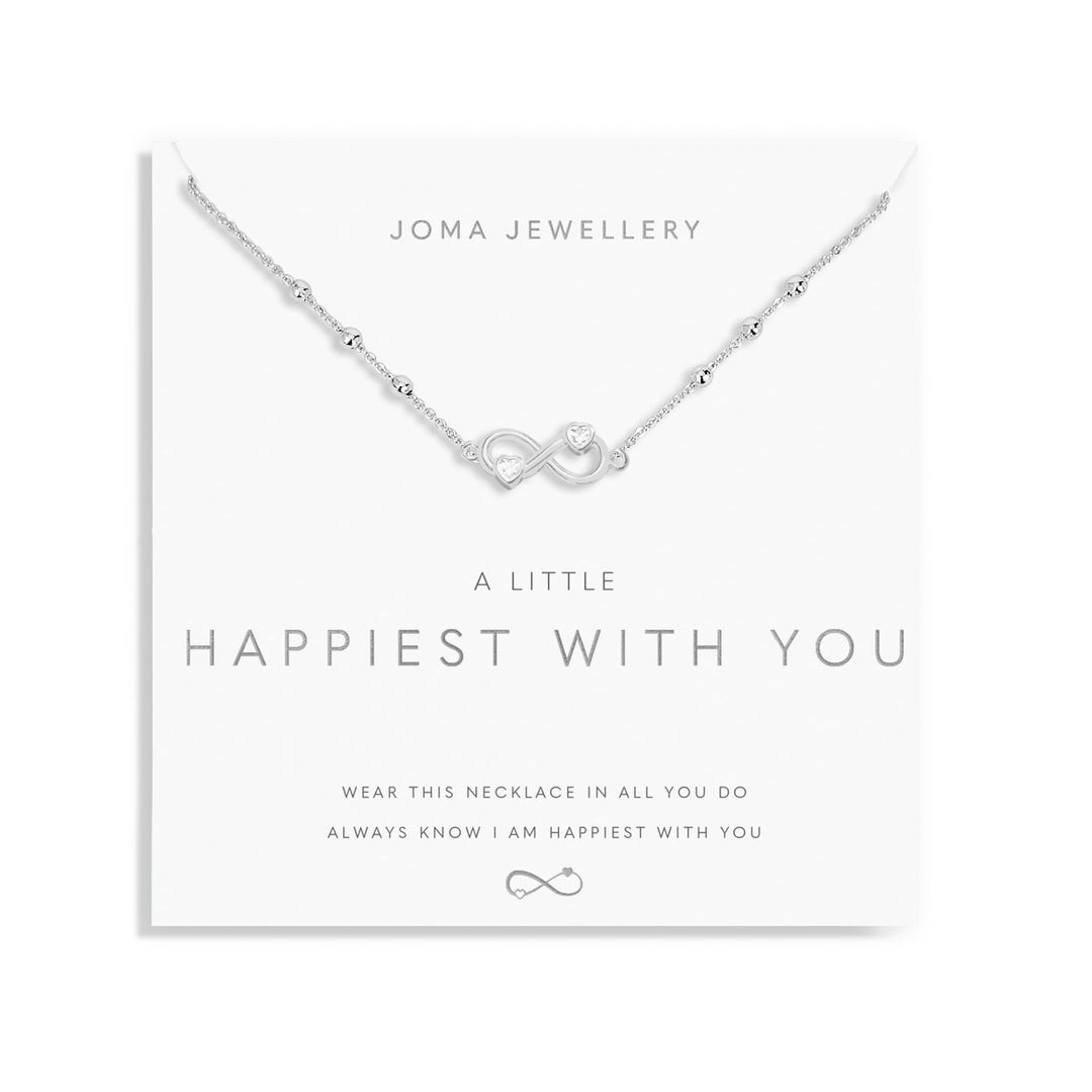 A Little Happiest With You Silver Plated Necklace 8692Joma Jewellery8692