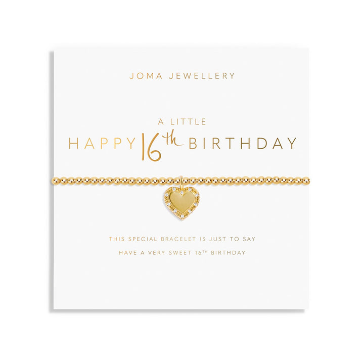 A Little Happy 16th Birthday Gold Plated Bracelet 8217Joma Jewellery8217