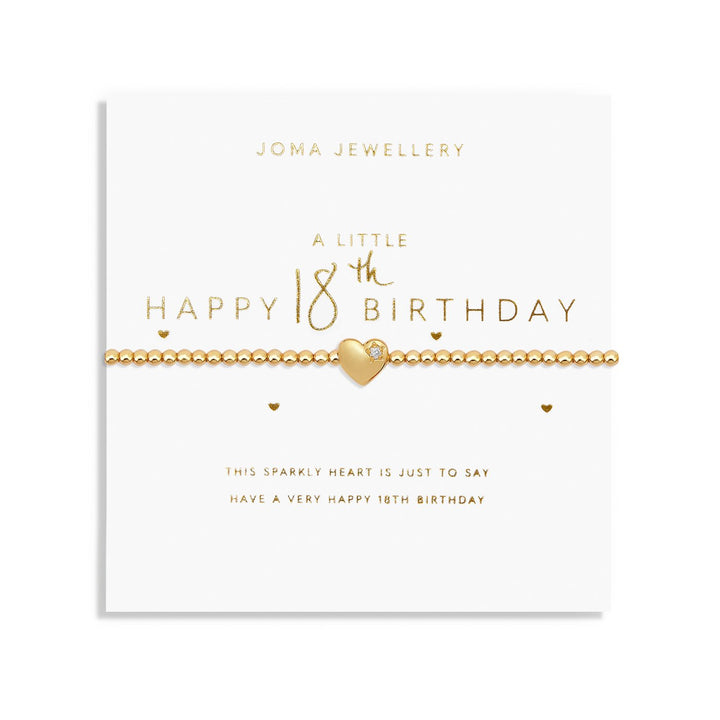 A Little Happy 18th Gold Plated Bracelet 7580Joma Jewellery7580