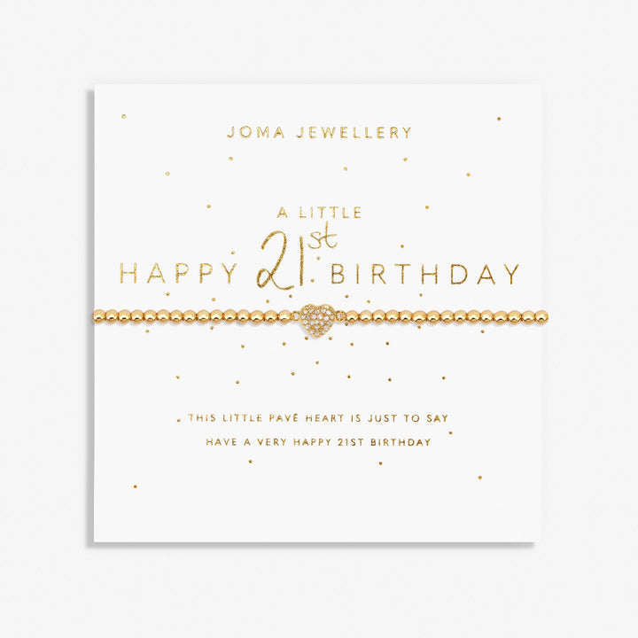 A Little Happy 21st Gold Plated Bracelet 7581Joma Jewellery7581