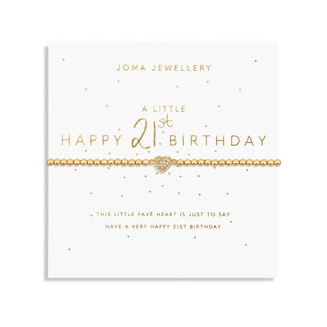 A Little Happy 21st Gold Plated Bracelet 7581Joma Jewellery7581