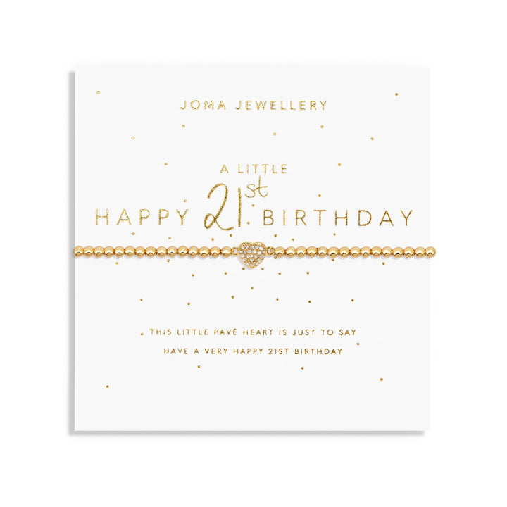 A Little Happy 21st Gold Plated Bracelet 7581Joma Jewellery7581