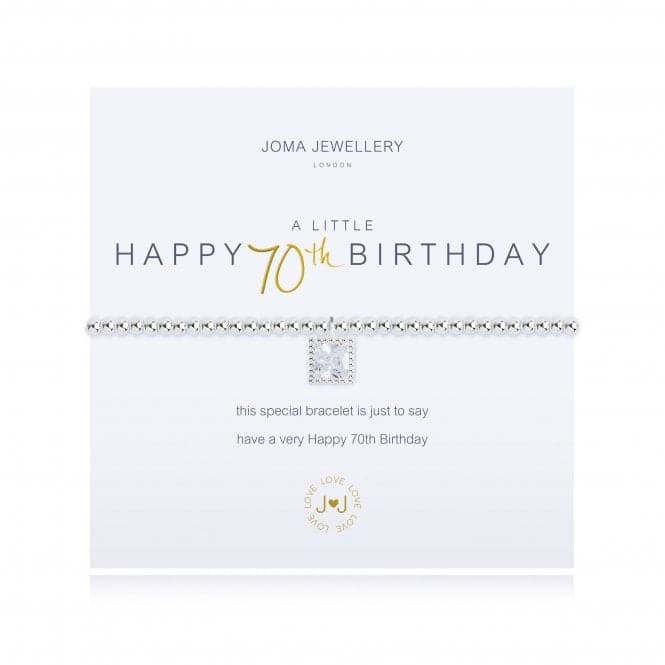 A Little Happy 70th Birthday Bracelet 2672Joma Jewellery2672
