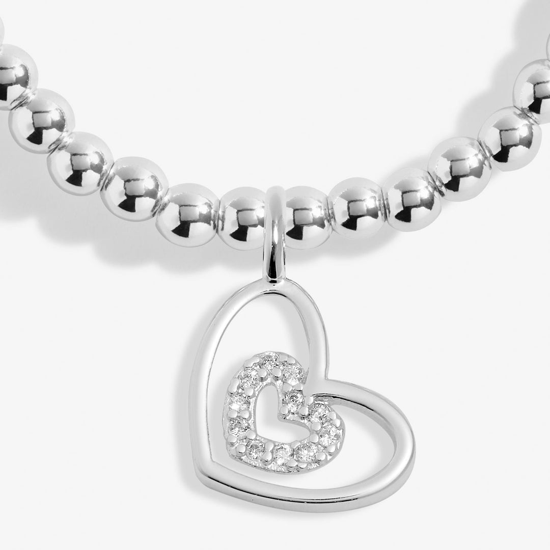 A Little Happy Birthday Auntie Silver Plated Bracelet 7408Joma Jewellery7408