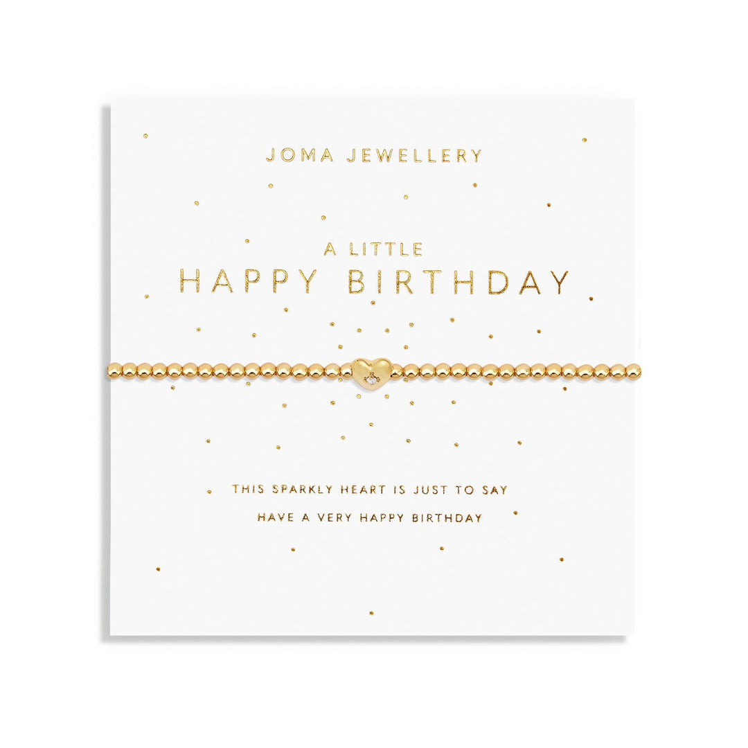 A Little Happy Birthday Gold Plated Bracelet 7579Joma Jewellery7579