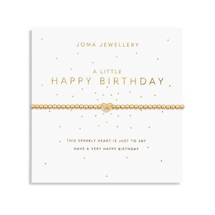 A Little Happy Birthday Gold Plated Bracelet 7579Joma Jewellery7579