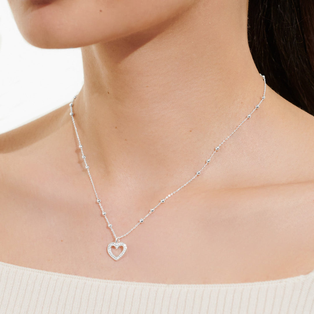 A Little Happy Birthday Sister Silver Plated Necklace 7809Joma Jewellery7809