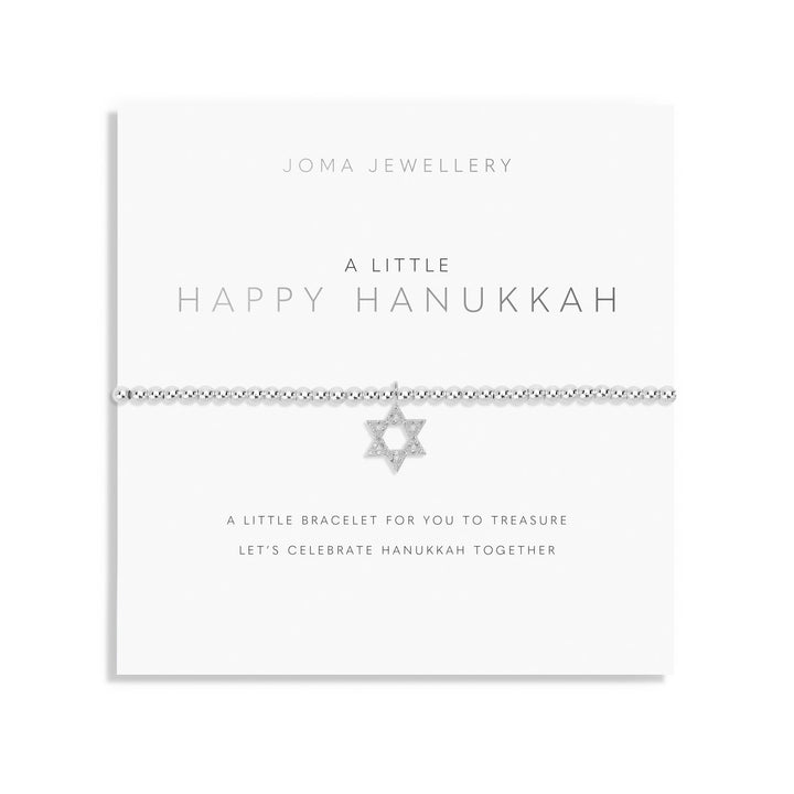 A Little Happy Hanukkah Silver Plated Bracelet 7626Joma Jewellery7626