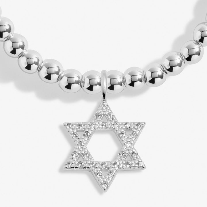 A Little Happy Hanukkah Silver Plated Bracelet 7626Joma Jewellery7626